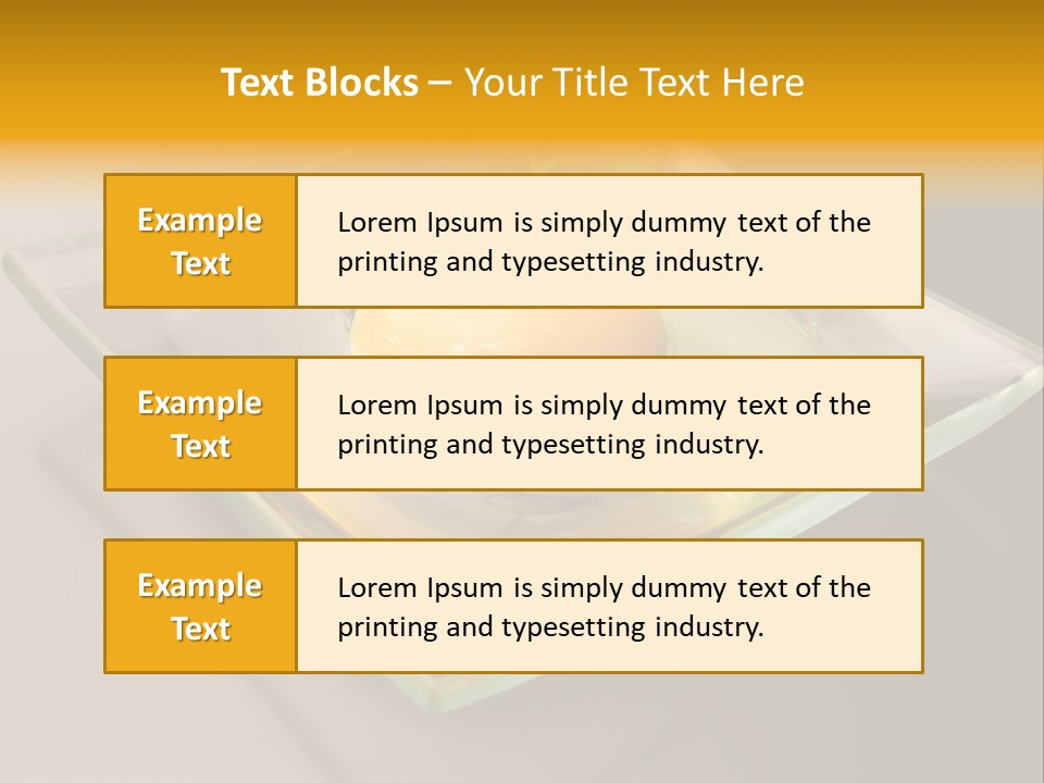 Colazione Arancione Frittata PowerPoint Template