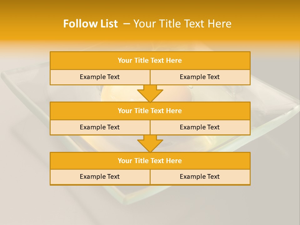 Colazione Arancione Frittata PowerPoint Template