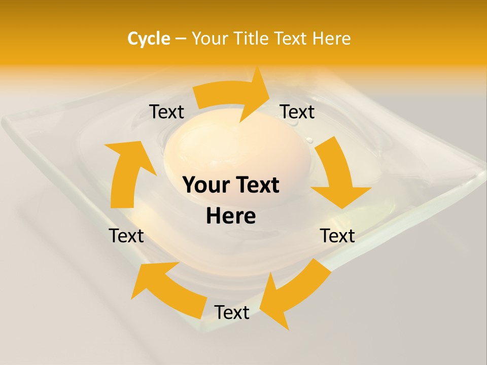 Colazione Arancione Frittata PowerPoint Template