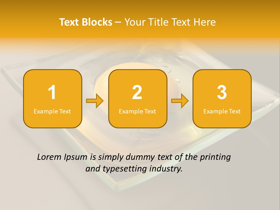 Colazione Arancione Frittata PowerPoint Template