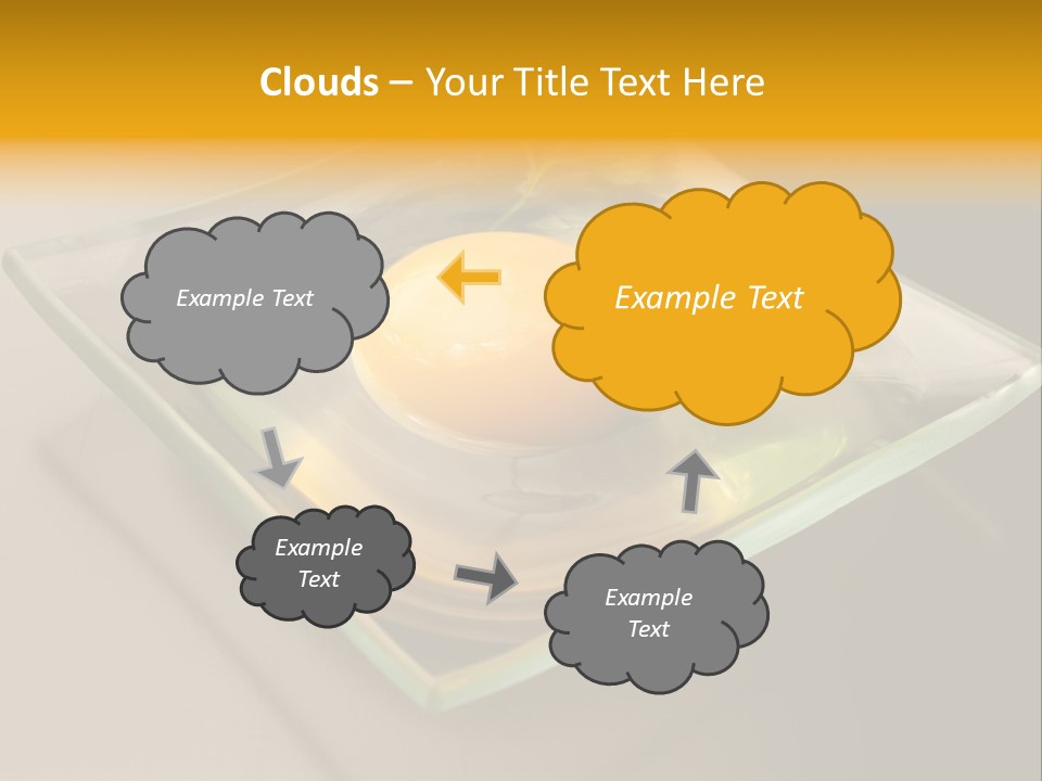 Colazione Arancione Frittata PowerPoint Template