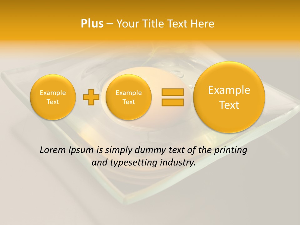 Colazione Arancione Frittata PowerPoint Template