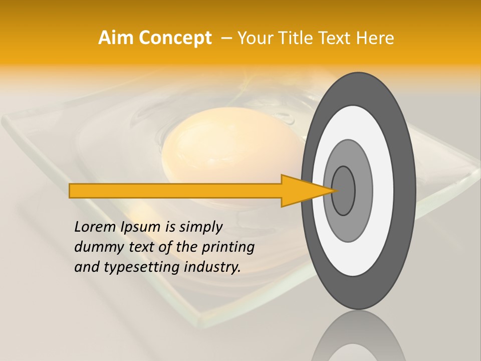 Colazione Arancione Frittata PowerPoint Template