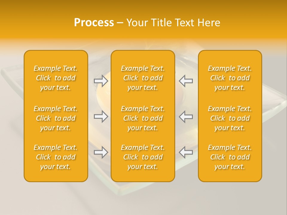 Colazione Arancione Frittata PowerPoint Template