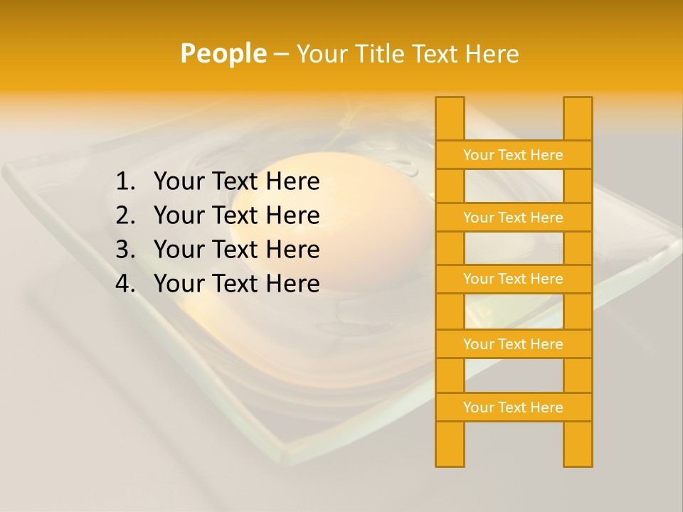 Colazione Arancione Frittata PowerPoint Template