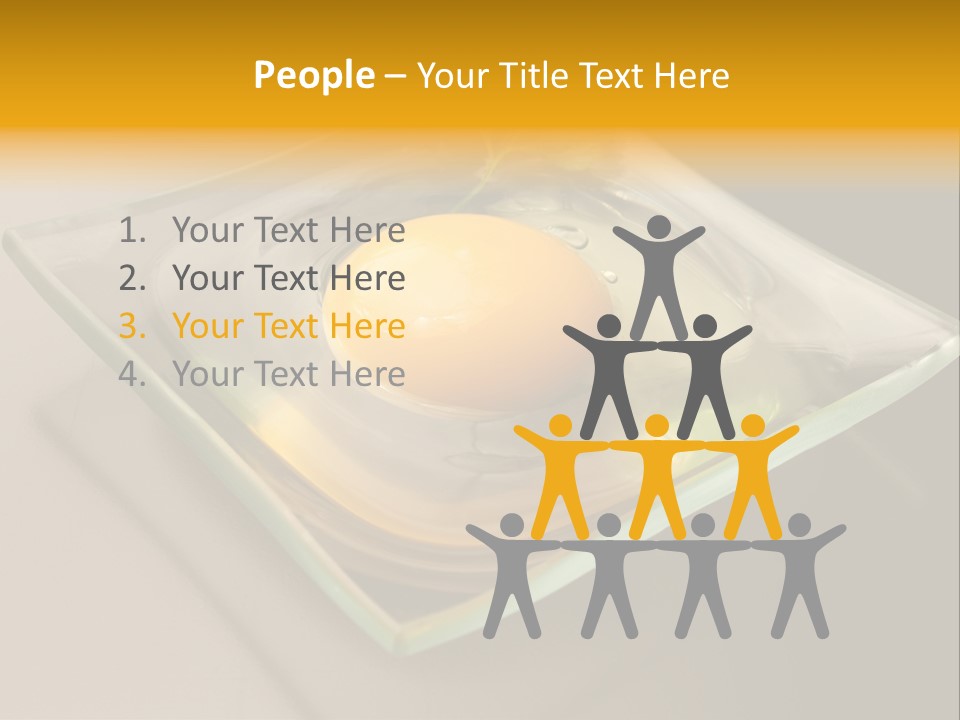 Colazione Arancione Frittata PowerPoint Template