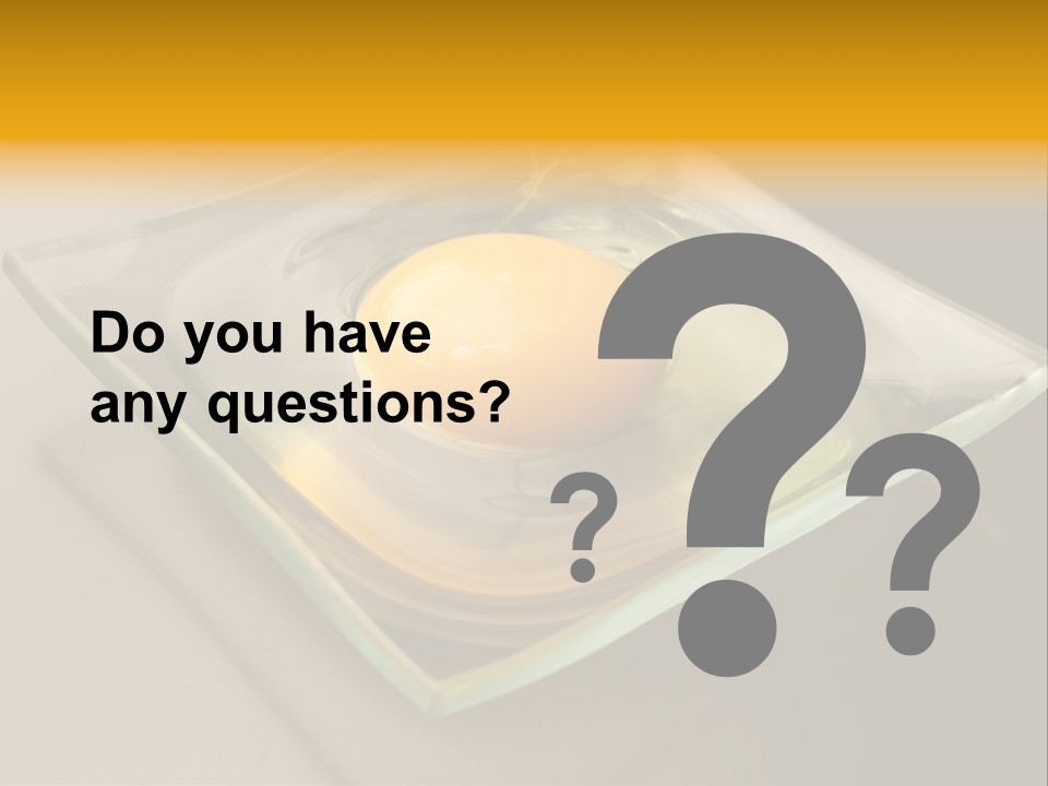 Colazione Arancione Frittata PowerPoint Template