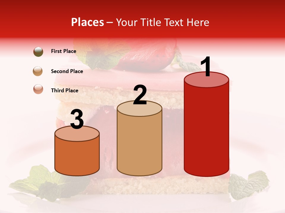Sweet Strawberry Cheesecake PowerPoint Template