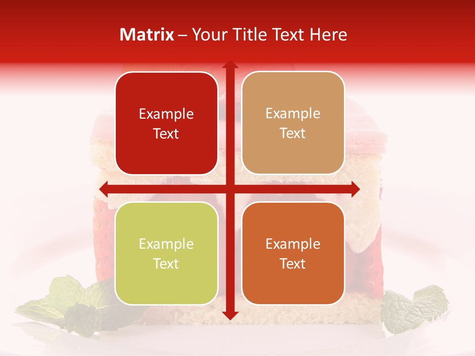 Sweet Strawberry Cheesecake PowerPoint Template