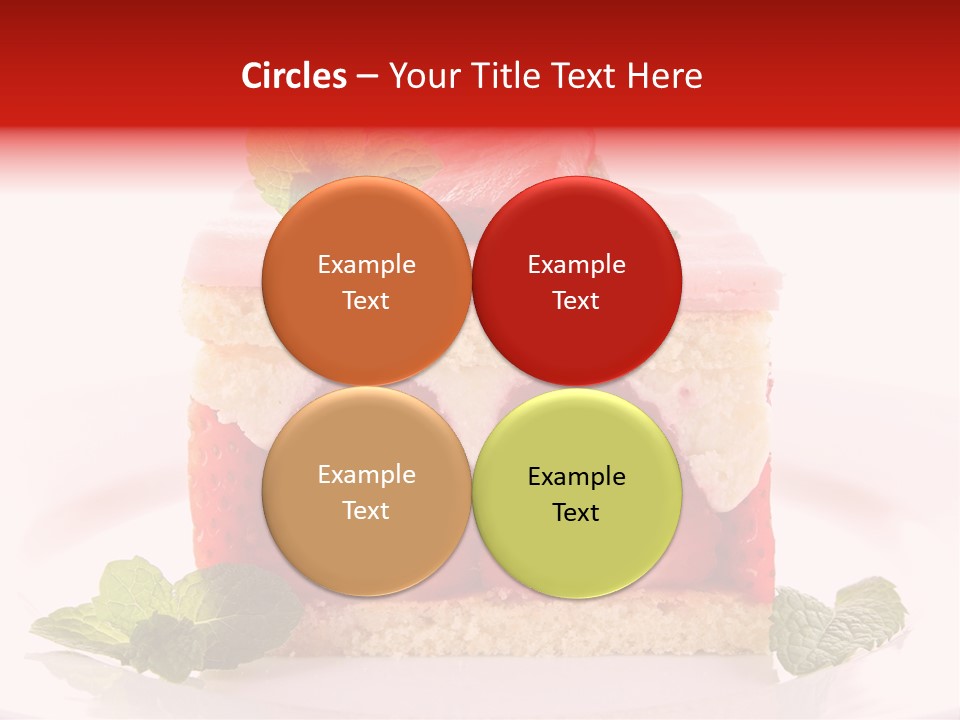 Sweet Strawberry Cheesecake PowerPoint Template