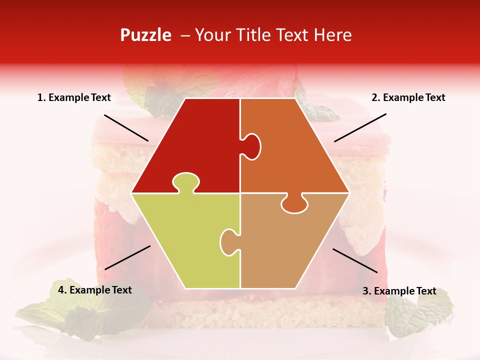 Sweet Strawberry Cheesecake PowerPoint Template