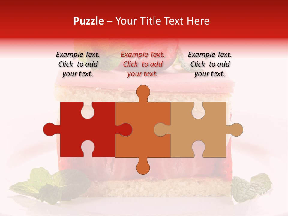 Sweet Strawberry Cheesecake PowerPoint Template