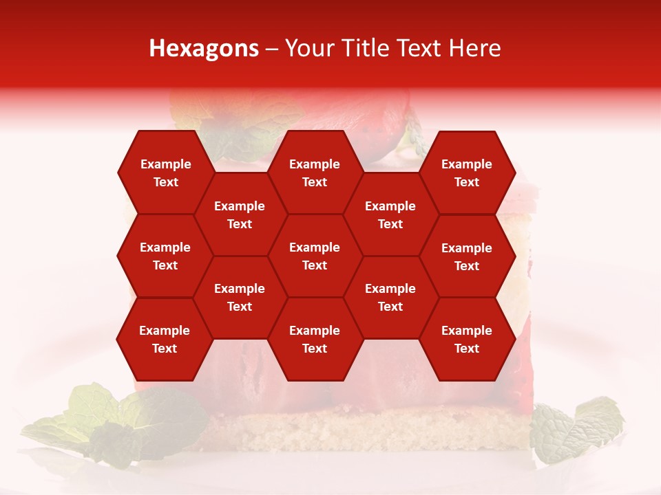 Sweet Strawberry Cheesecake PowerPoint Template