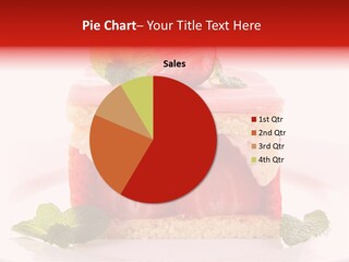 Sweet Strawberry Cheesecake PowerPoint Template