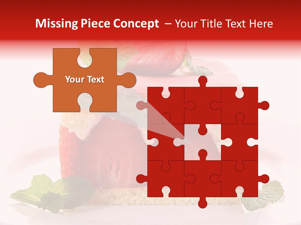 Sweet Strawberry Cheesecake PowerPoint Template