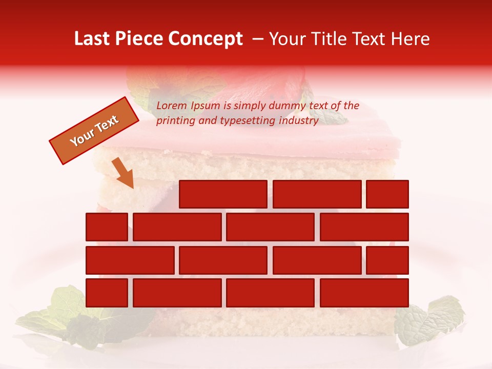 Sweet Strawberry Cheesecake PowerPoint Template