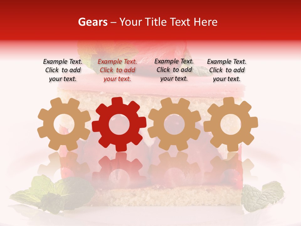 Sweet Strawberry Cheesecake PowerPoint Template