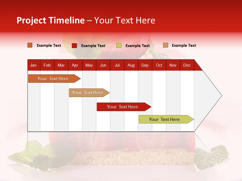 Sweet Strawberry Cheesecake PowerPoint Template