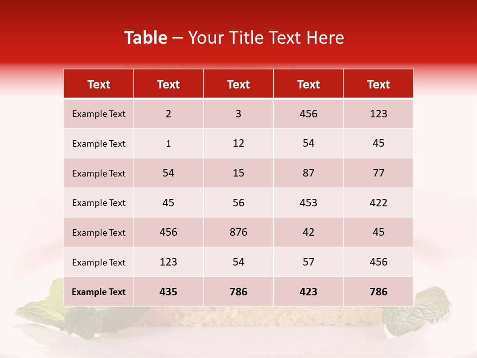 Sweet Strawberry Cheesecake PowerPoint Template