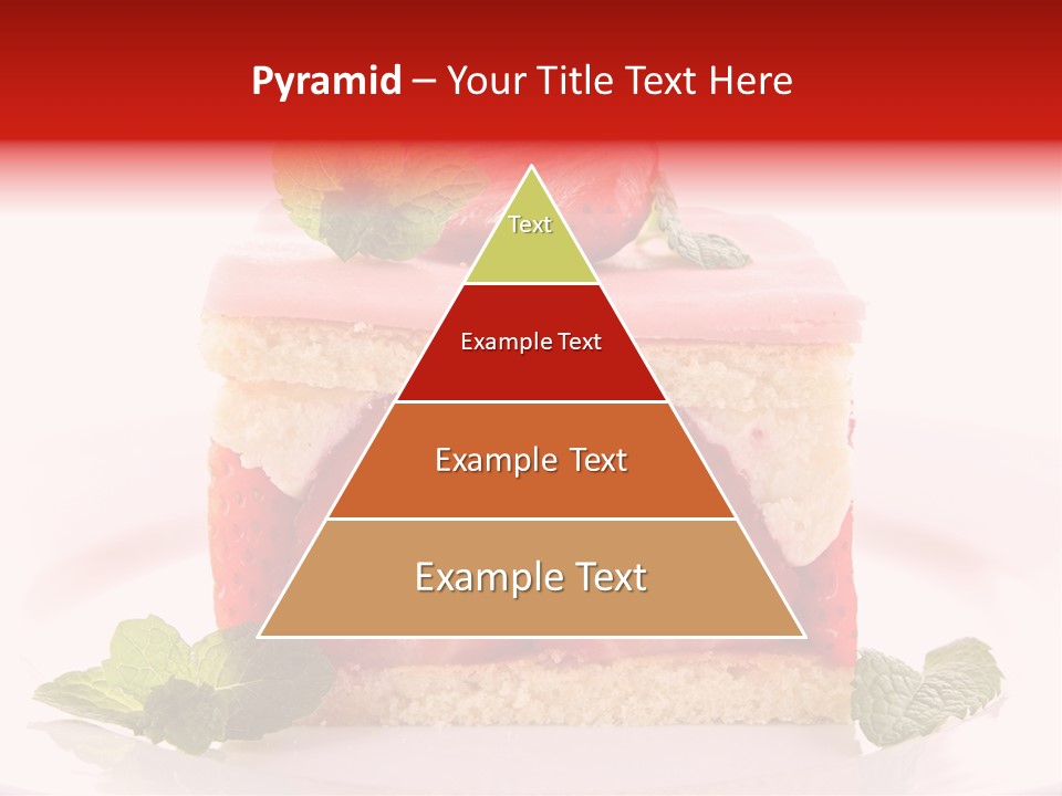 Sweet Strawberry Cheesecake PowerPoint Template
