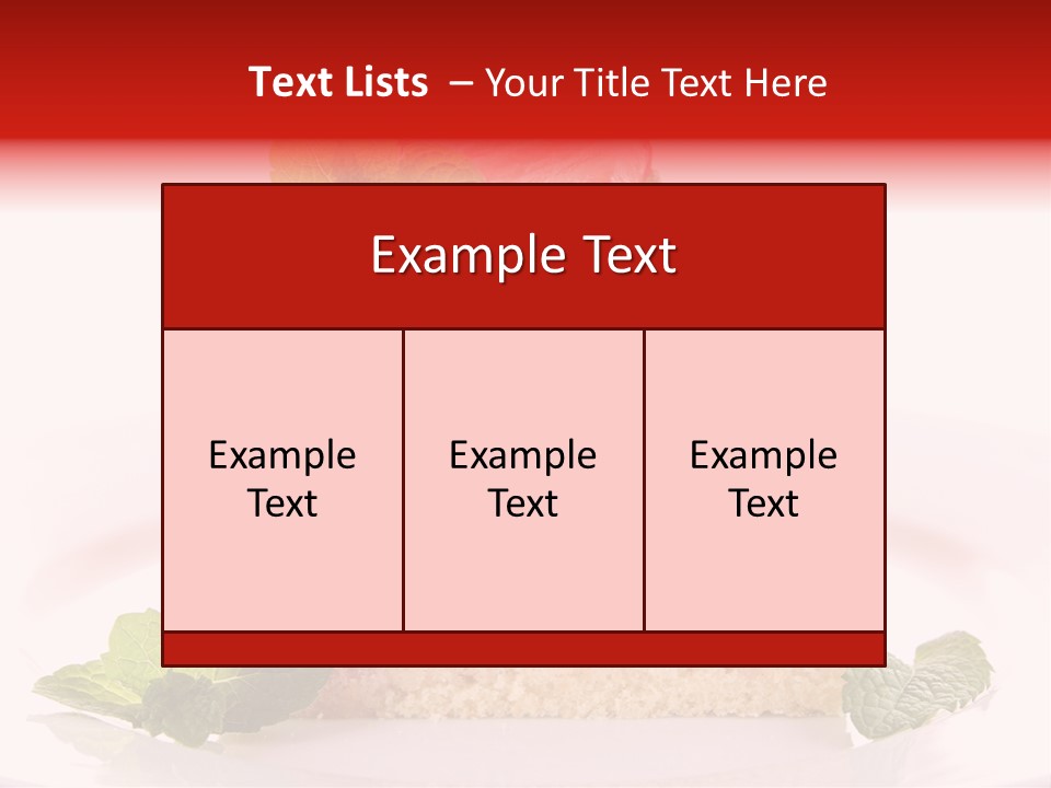 Sweet Strawberry Cheesecake PowerPoint Template