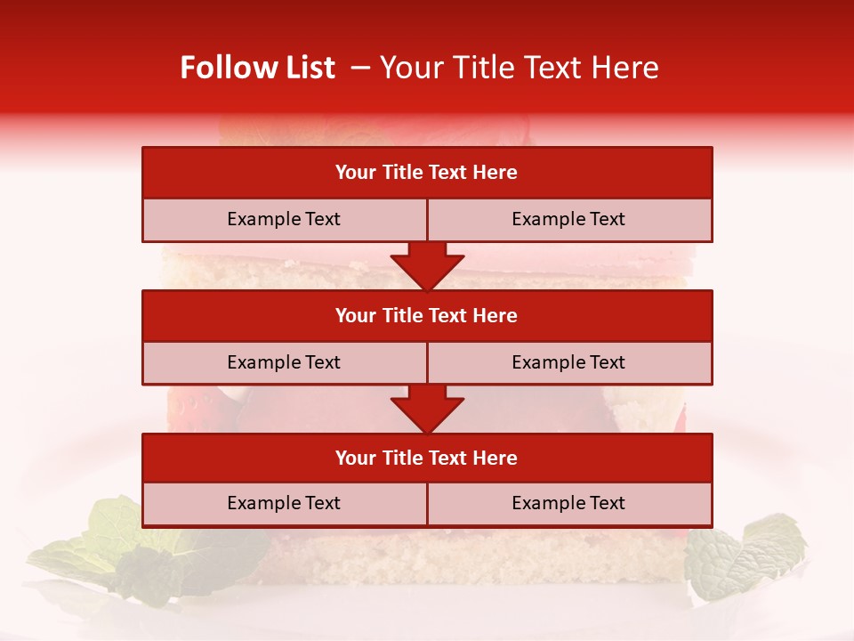Sweet Strawberry Cheesecake PowerPoint Template
