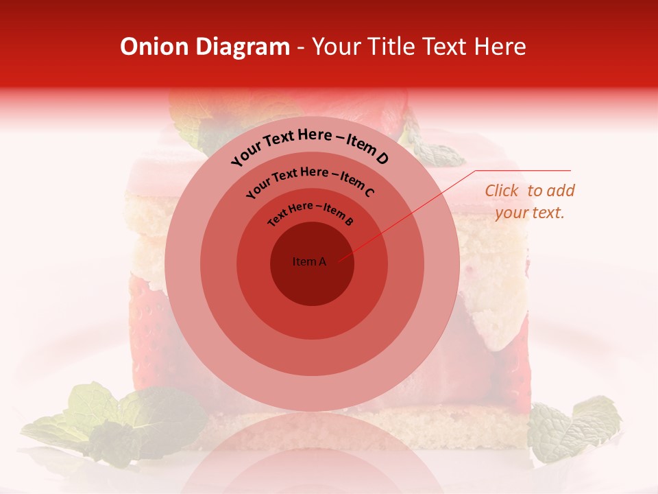 Sweet Strawberry Cheesecake PowerPoint Template