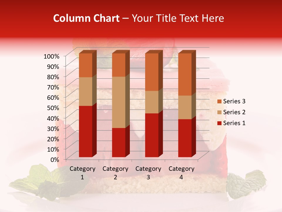 Sweet Strawberry Cheesecake PowerPoint Template