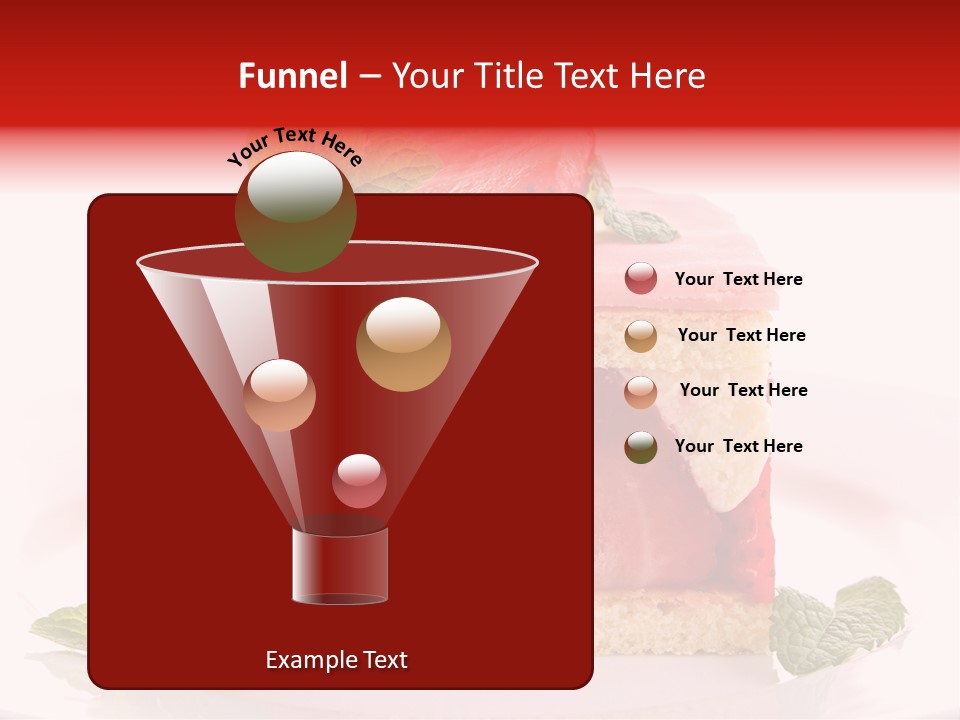Sweet Strawberry Cheesecake PowerPoint Template