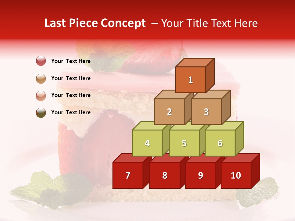 Sweet Strawberry Cheesecake PowerPoint Template