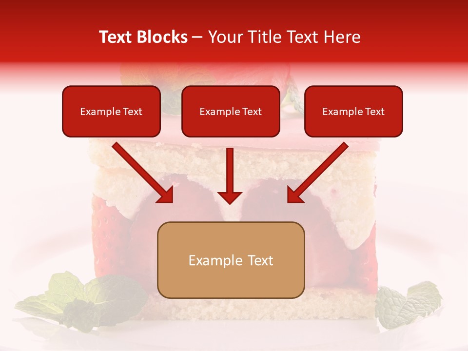 Sweet Strawberry Cheesecake PowerPoint Template