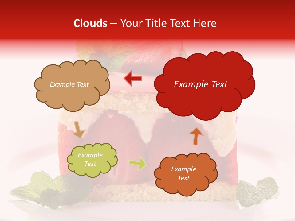 Sweet Strawberry Cheesecake PowerPoint Template