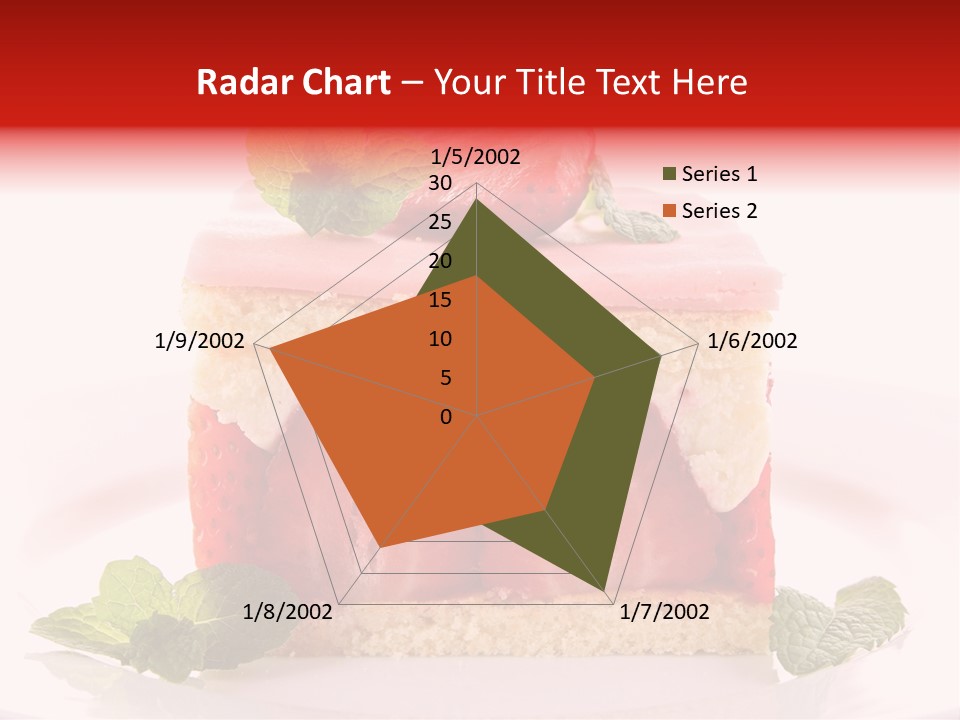 Sweet Strawberry Cheesecake PowerPoint Template