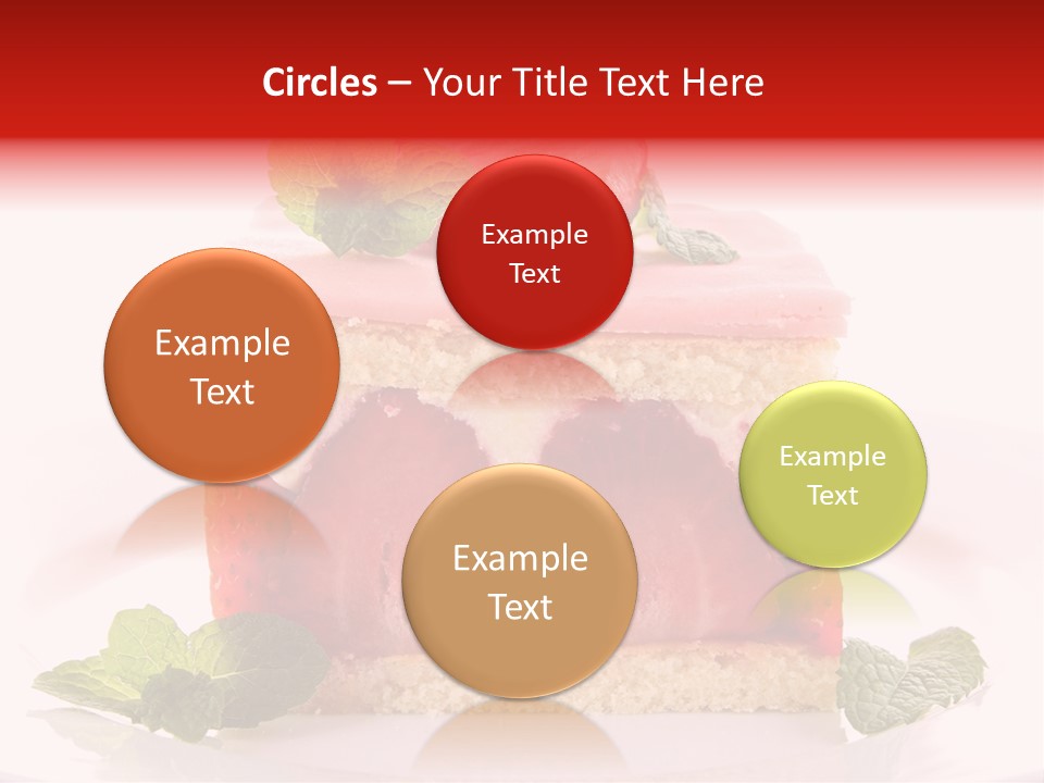 Sweet Strawberry Cheesecake PowerPoint Template
