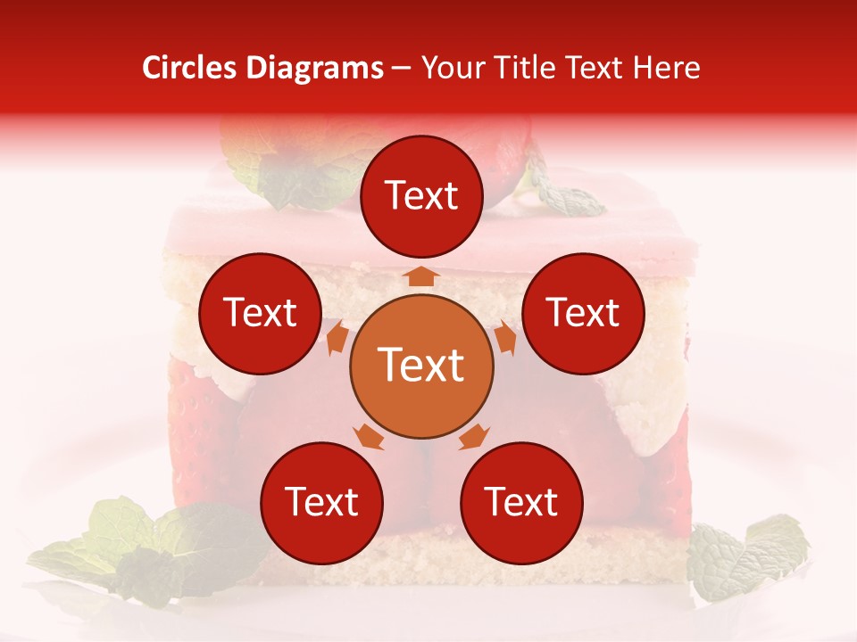 Sweet Strawberry Cheesecake PowerPoint Template