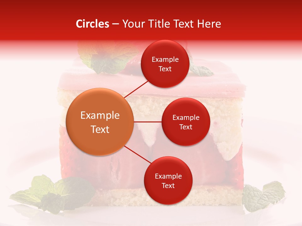 Sweet Strawberry Cheesecake PowerPoint Template