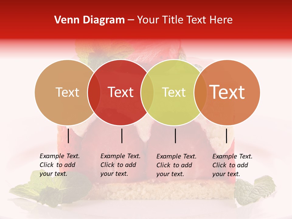 Sweet Strawberry Cheesecake PowerPoint Template
