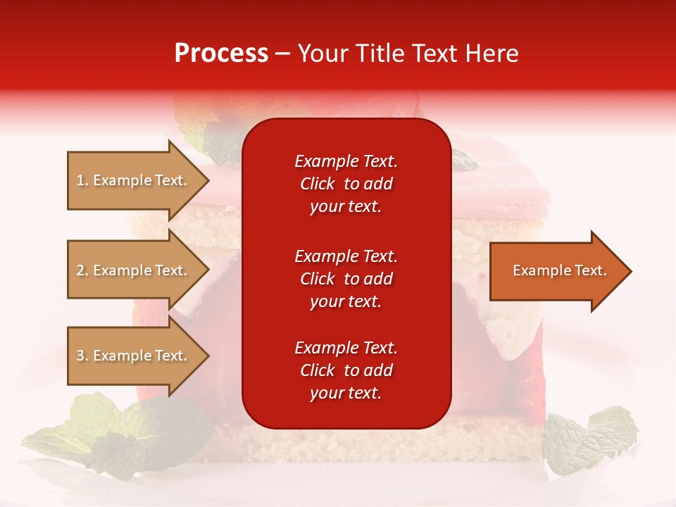Sweet Strawberry Cheesecake PowerPoint Template
