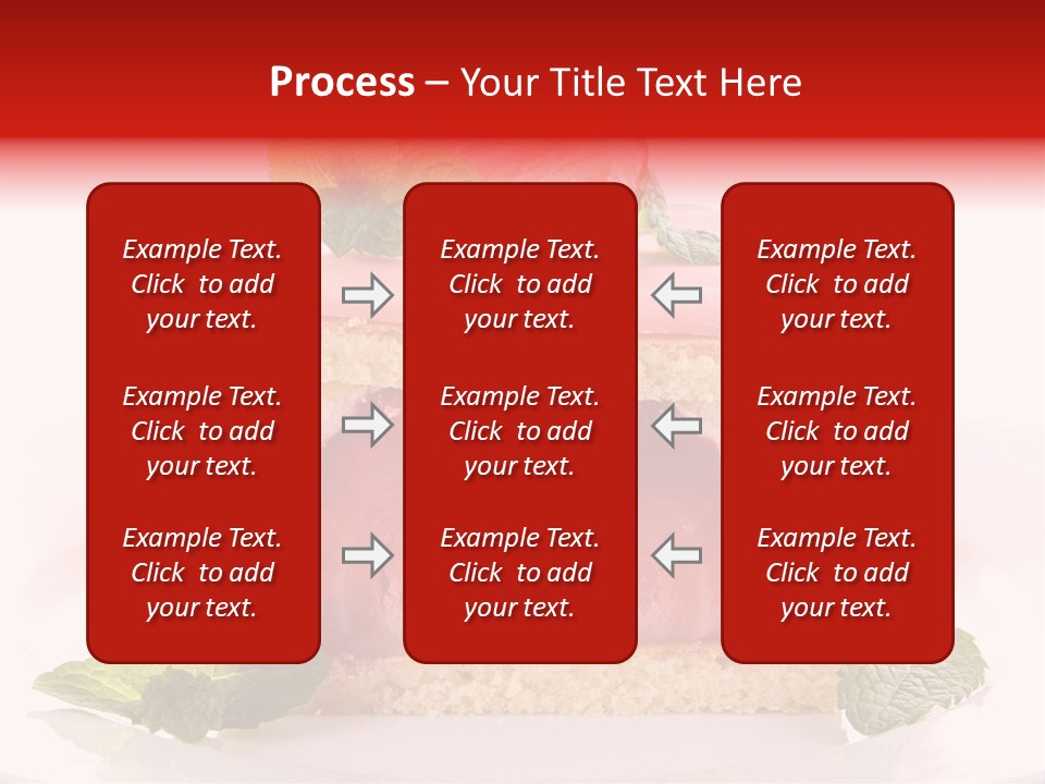 Sweet Strawberry Cheesecake PowerPoint Template