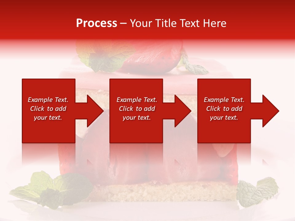 Sweet Strawberry Cheesecake PowerPoint Template
