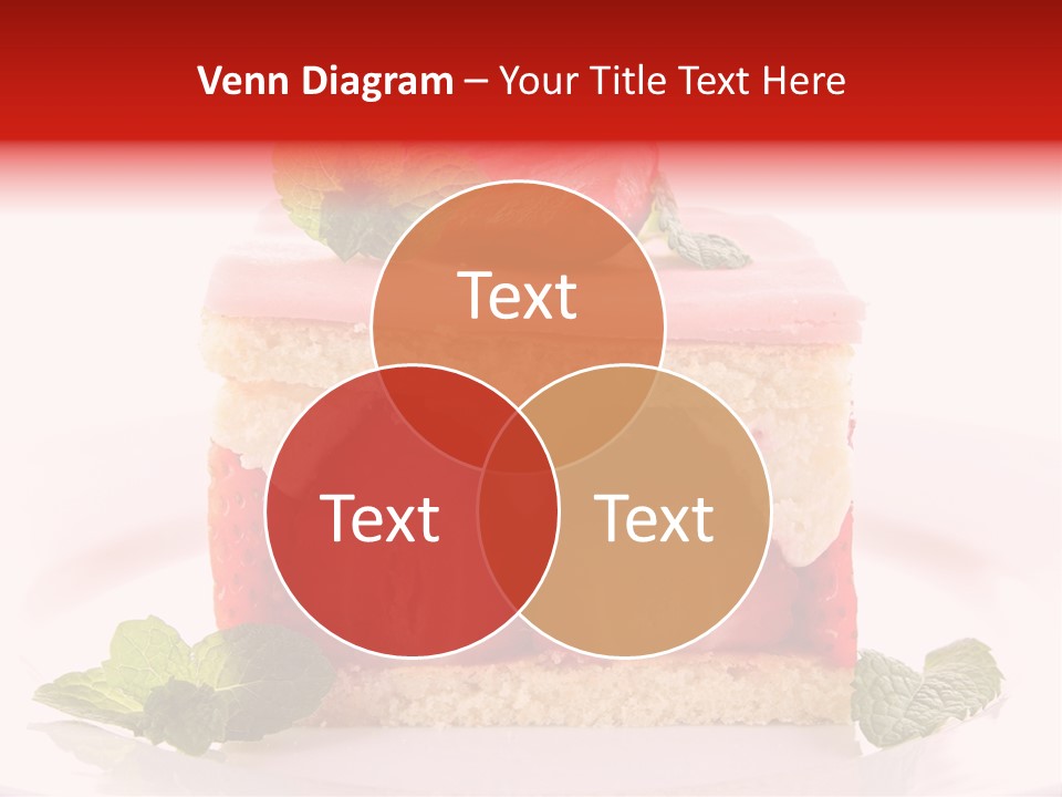 Sweet Strawberry Cheesecake PowerPoint Template