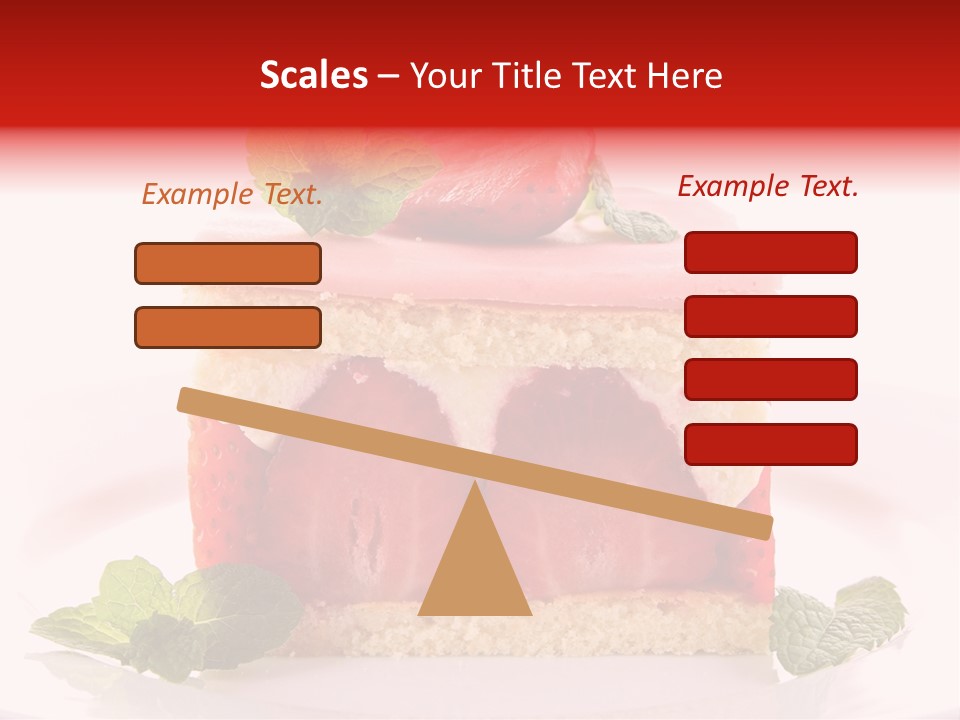 Sweet Strawberry Cheesecake PowerPoint Template