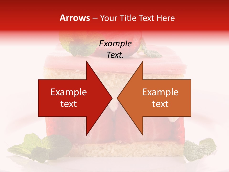 Sweet Strawberry Cheesecake PowerPoint Template