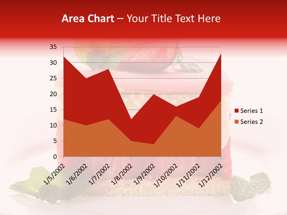 Sweet Strawberry Cheesecake PowerPoint Template