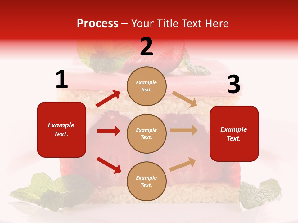Sweet Strawberry Cheesecake PowerPoint Template