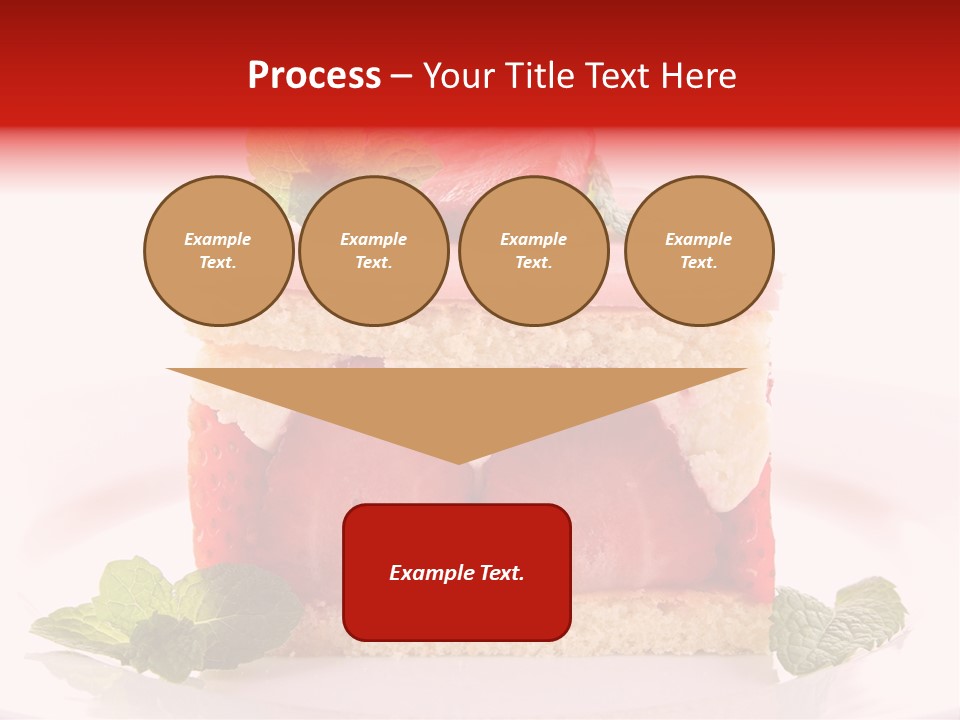 Sweet Strawberry Cheesecake PowerPoint Template