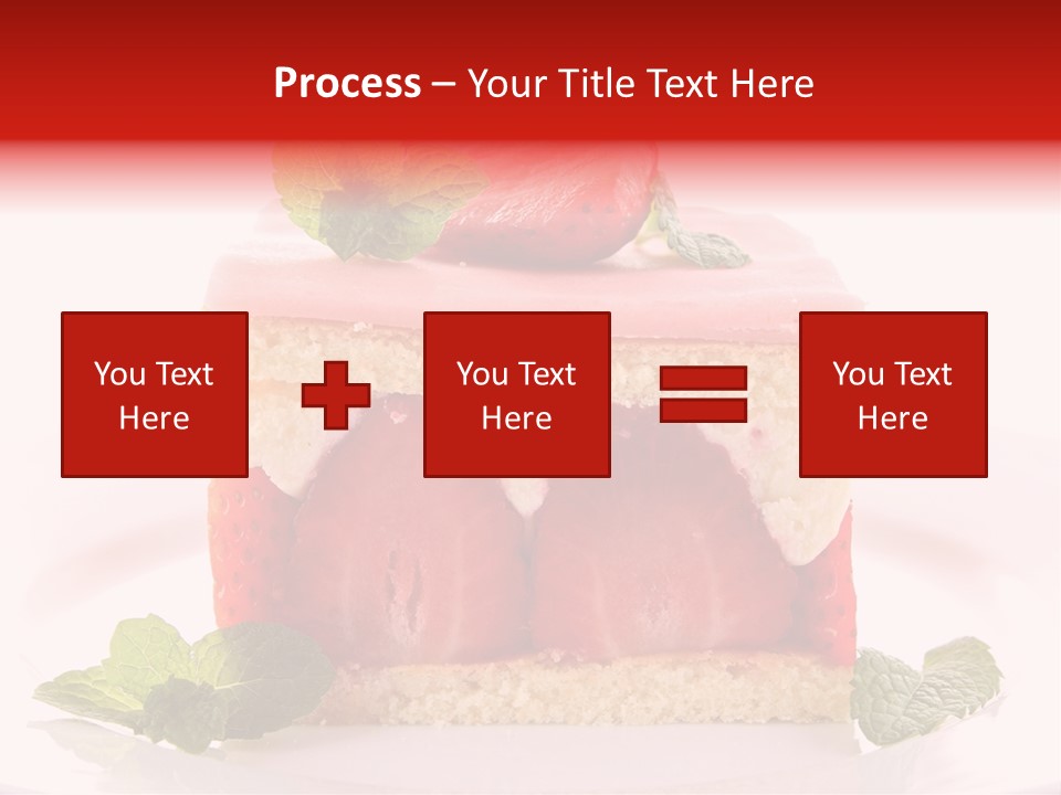 Sweet Strawberry Cheesecake PowerPoint Template