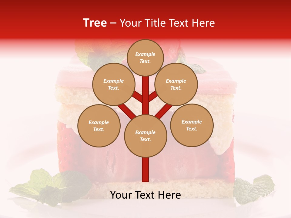 Sweet Strawberry Cheesecake PowerPoint Template