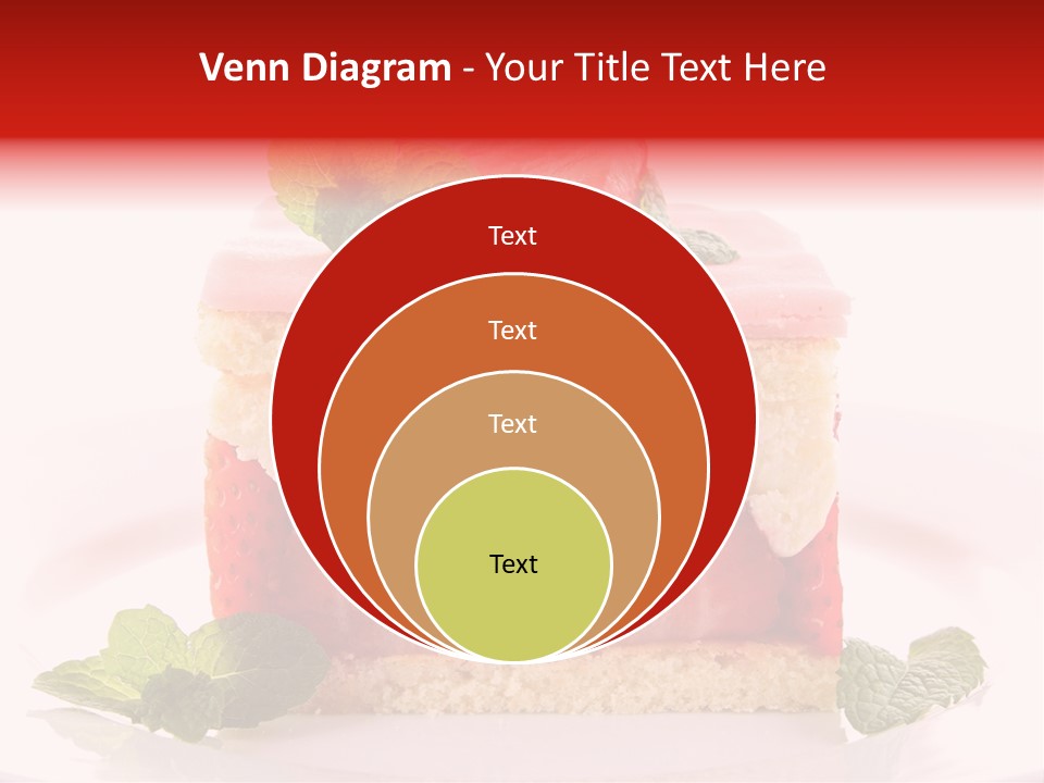 Sweet Strawberry Cheesecake PowerPoint Template