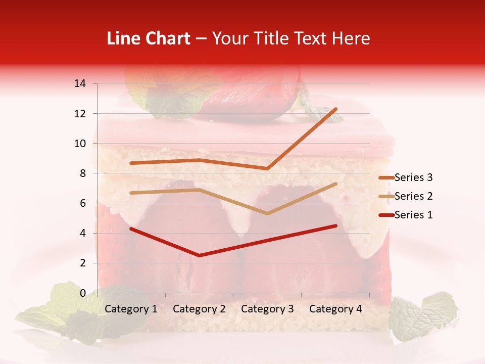 Sweet Strawberry Cheesecake PowerPoint Template